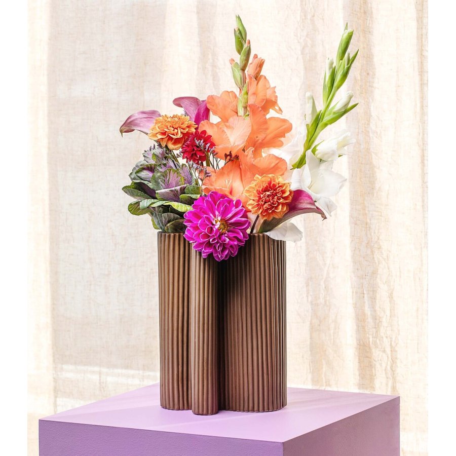 Stences Wrap Vase H26,5 cm, Braun