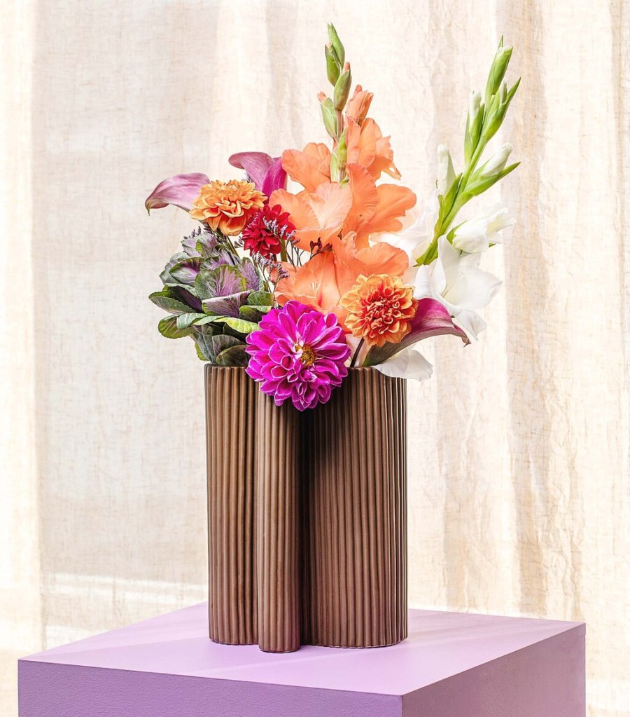 Stences Wrap Vase H26,5 cm, Braun