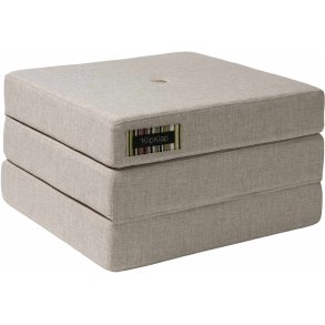 By KlipKlap KK 3 Fold Madras 65x195 cm, Beige/Sand